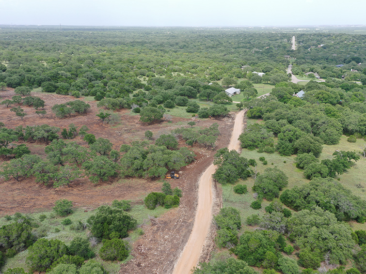 land clearing job site